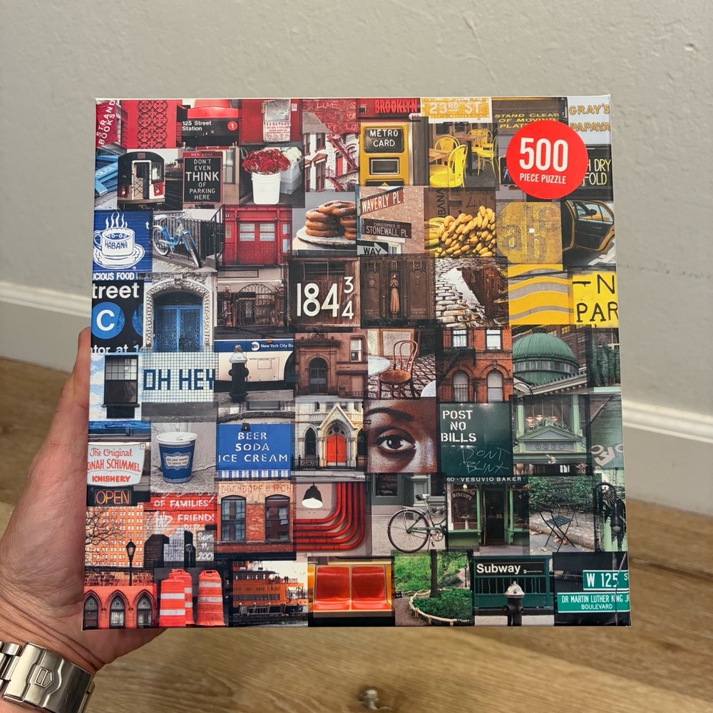 Galison Puzzle New York in Color 500 Pieces by Nichole Robertson